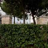 A qualche centinaio di metri dall'incrocio, alla nostra sinistra, avvistiamo due colonne. � ci� che resta di un altro edificio di Palese in cui si decisero le sorti della Seconda guerra mondiale: Villa Rosa, nella quale venne accolto il colonnello Sokolov, comandante del gruppo aeronautico sovietico